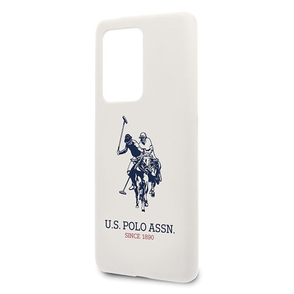 US Polo USHCS69SLHRWH S20 Ultra G988biały/white Silicone Collection