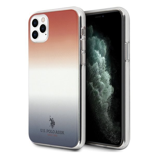 US Polo USHCN58TRDGRB iPhone 11 Proczerwono-niebieski/blue&red Gradient Pattern Collection