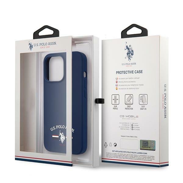 US Polo USHCP13XSFGV iPhone 13 Pro Max6,7&quot; granatowy/navy Silicone Collection