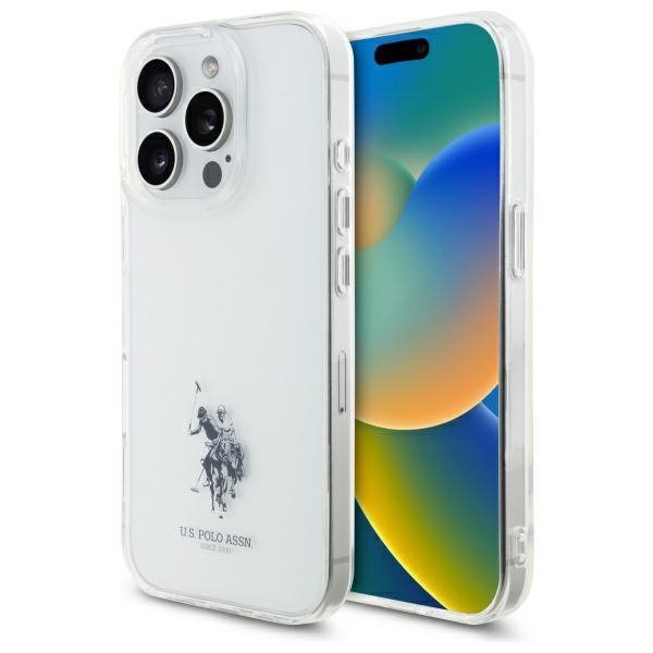 US Polo USHCP15XUSMT iPhone 15 Pro Max   6.7&quot; przezroczysty/transparent IML Printed Double Horse Logo