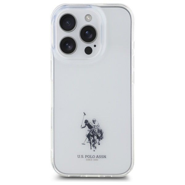 US Polo USHCP15XUSMT iPhone 15 Pro Max   6.7&quot; przezroczysty/transparent IML Printed Double Horse Logo