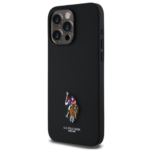 US Polo USHCP15XPEMK iPhone 15 Pro Max   6,7&quot; czarny/black Embroidered DH Color