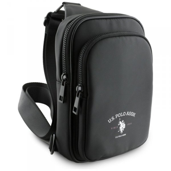 Torebka na telefon US Polo Petit Pique   Crossbody Arch czarny