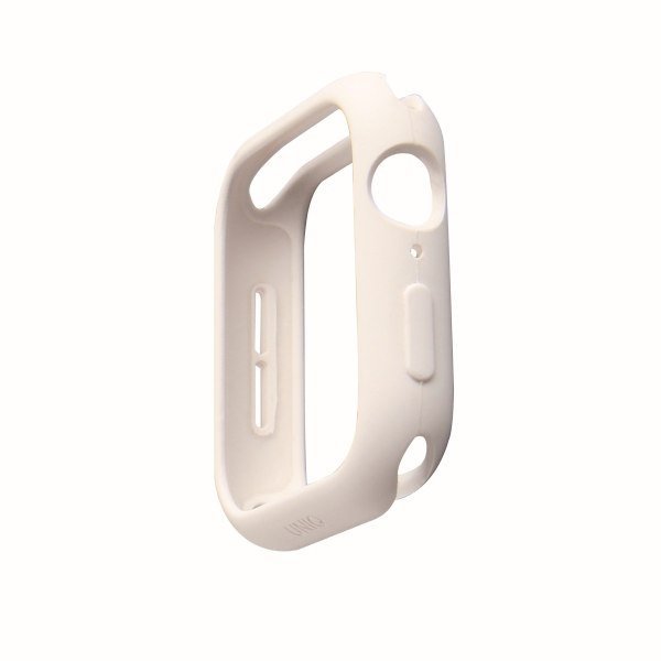 UNIQ etui Lino Apple Watch Series 4/5/6/SE 44mm. biały/dove white