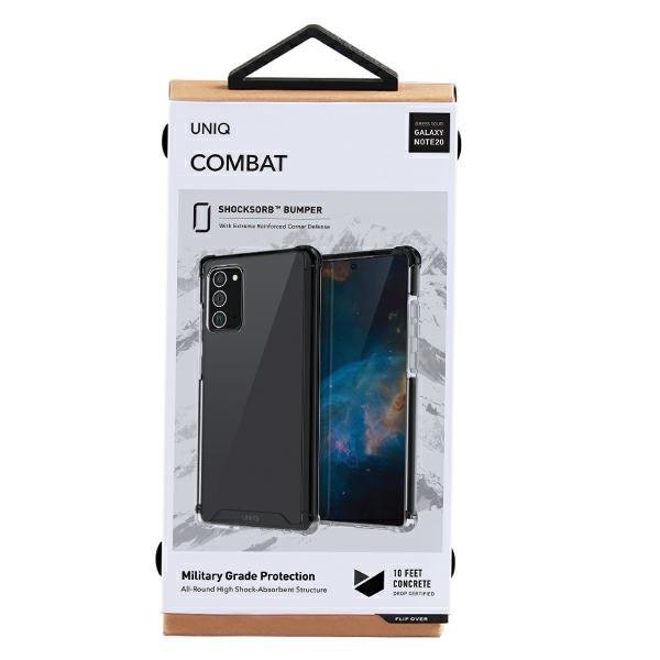 UNIQ etui Combat Samsung Note 20 N980czarny/carbon black