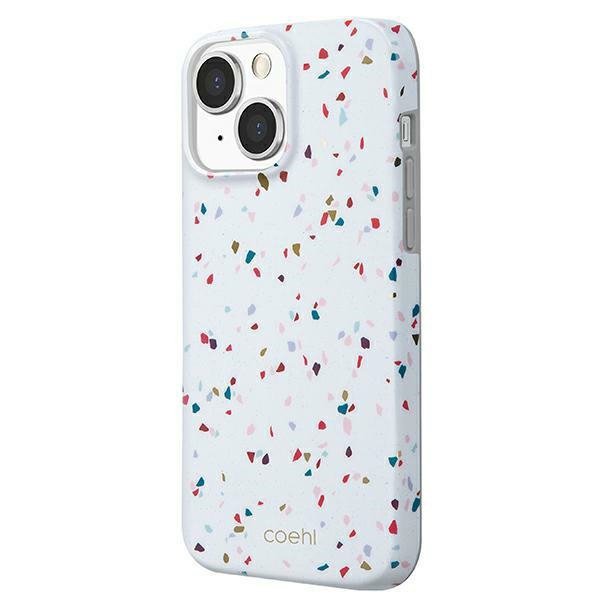 UNIQ etui Coehl Terrazzo iPhone 13 / 14/ 15 biały/natural white