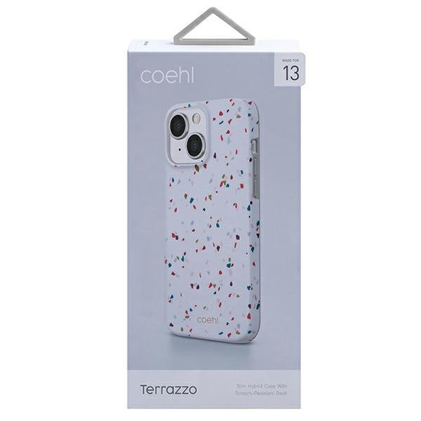 UNIQ etui Coehl Terrazzo iPhone 13 / 14/ 15 biały/natural white