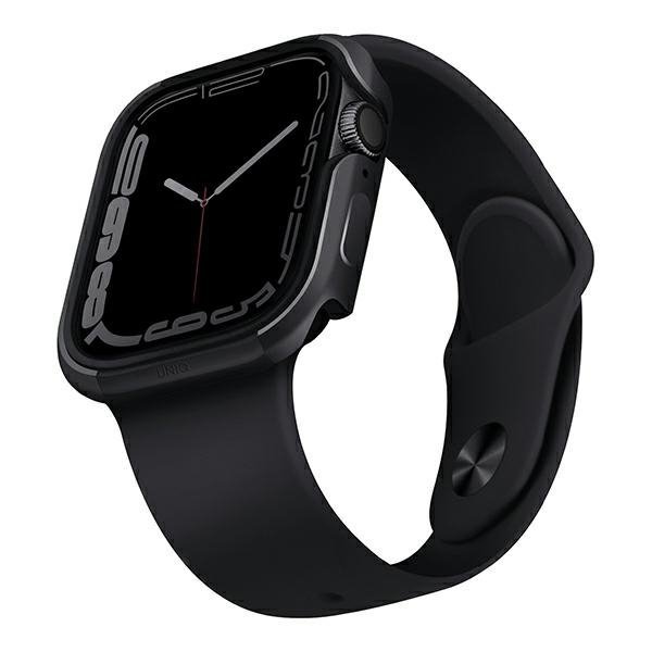 UNIQ etui Valencia Apple Watch Series4/5/6/7/8/9/SE/SE2 40/41mm. grafitowy/graphite