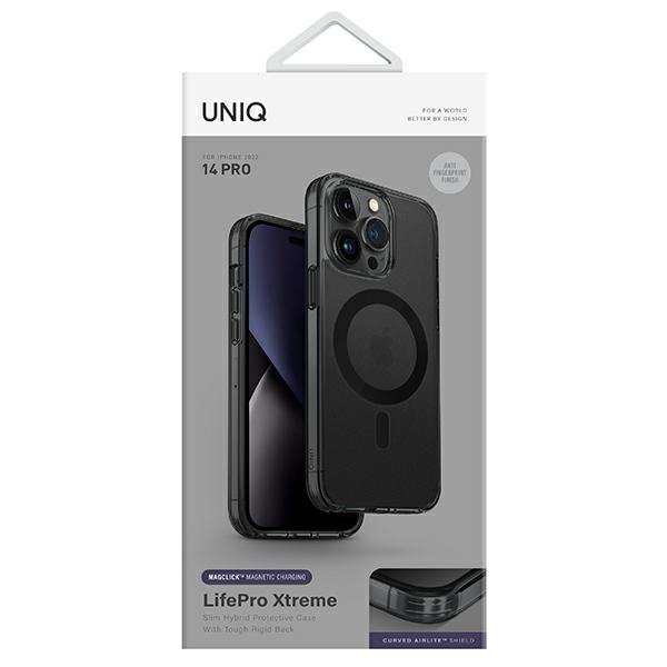 UNIQ etui LifePro Xtreme iPhone 14 Pro6,1&quot; Magclick Charging szary/frost smoke
