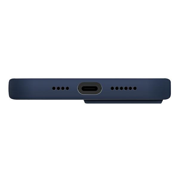 UNIQ etui Lino iPhone 14 / 15 / 13 6,1&quot;niebieski/marine blue