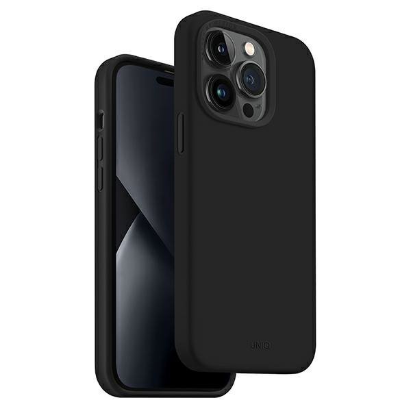 UNIQ etui Lino iPhone 14 Pro 6,1&quot;czarny/midnight black