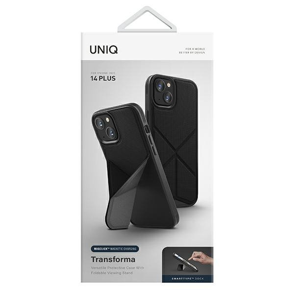 UNIQ etui Transforma iPhone 14 Plus / 15 Plus 6.7&quot; Magclick Charging czarny/ebony black