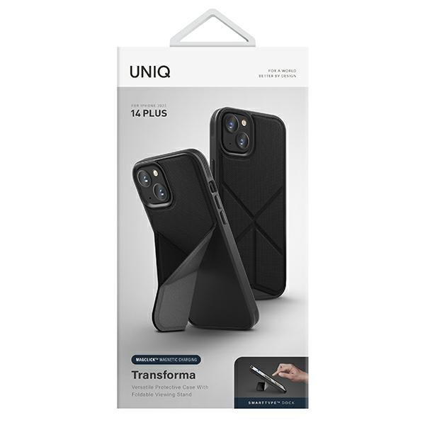 UNIQ etui Transforma iPhone 14 Plus / 15Plus 6.7&quot; Magclick Charging czarny/ebony black