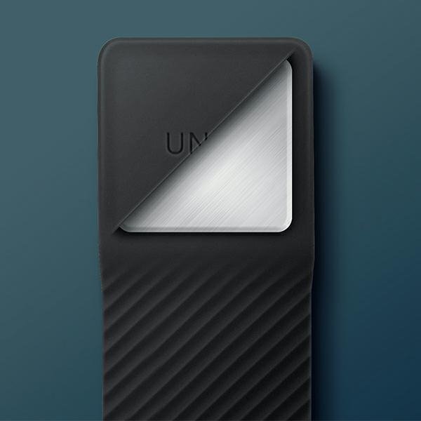 UNIQ etui Heldro Mount iPhone 14 Plus/ 15 Plus 6.7&quot; czarny/vapour smoke