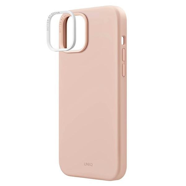 UNIQ etui Lino Hue iPhone 14 / 15 / 136,1&quot; Magclick Charging różowy/blush pink