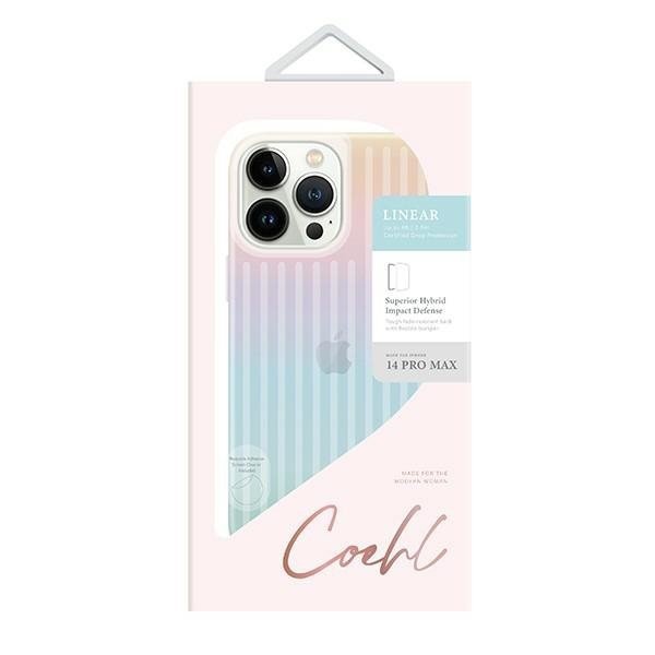 UNIQ etui Coehl Linear iPhone 14 Pro Max6,7&quot; opalowy/iridescent