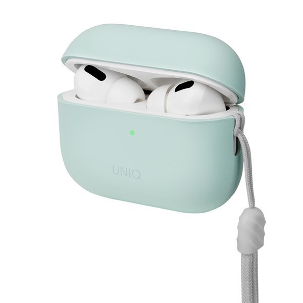 UNIQ etui Lino AirPods Pro 2 genSilicone (2022/2023) miętowy/mint green