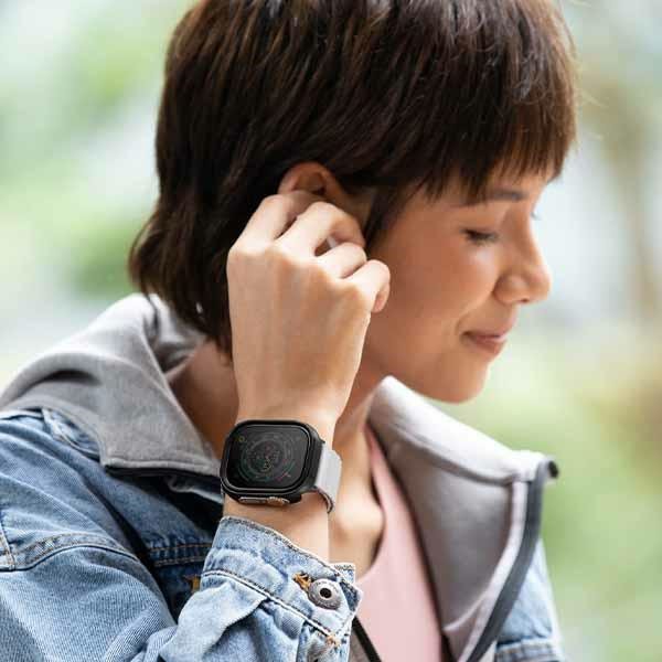 UNIQ etui Valencia Apple Watch Ultra/Ultra 2 49mm czarny/midnight black