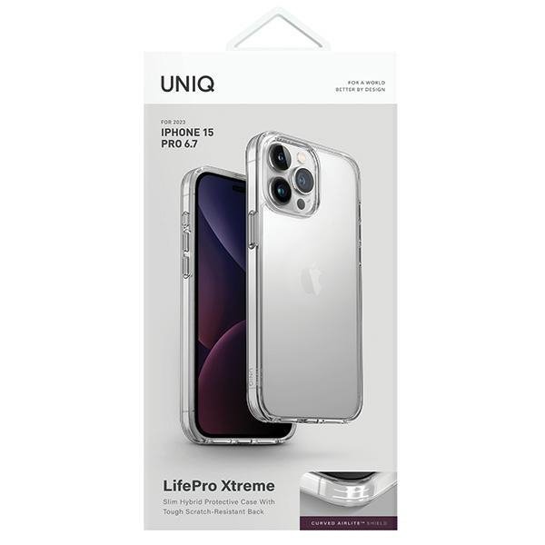 UNIQ etui LifePro Xtreme iPhone 15 ProMax 6.7&quot; przeźroczysty/crystal clear