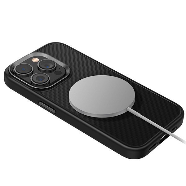 UNIQ etui Keva iPhone 15 Pro Max 6.7&quot;Magclick Charging czarny/carbon black