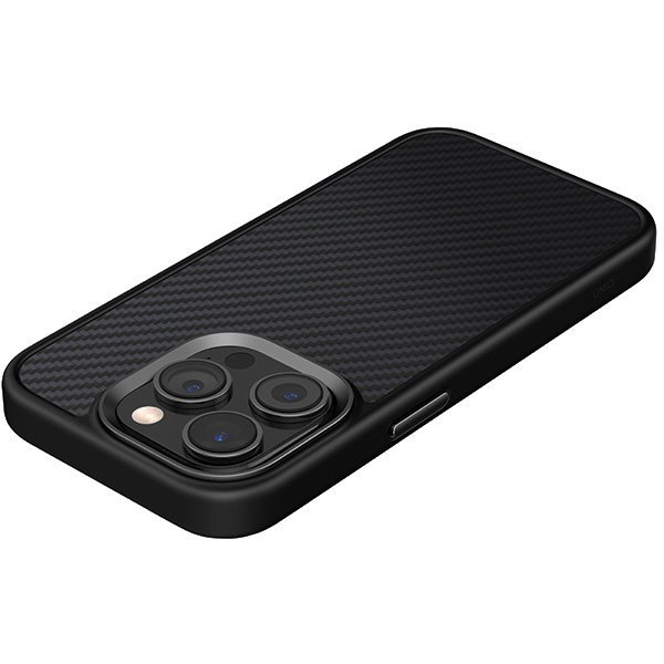 UNIQ etui Keva iPhone 15 Pro Max 6.7&quot;Magclick Charging czarny/carbon black