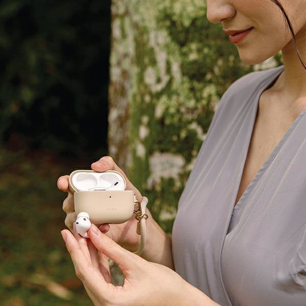 UNIQ etui Coehl Haven AirPods Pro 2(2022/2023) kremowy/cream