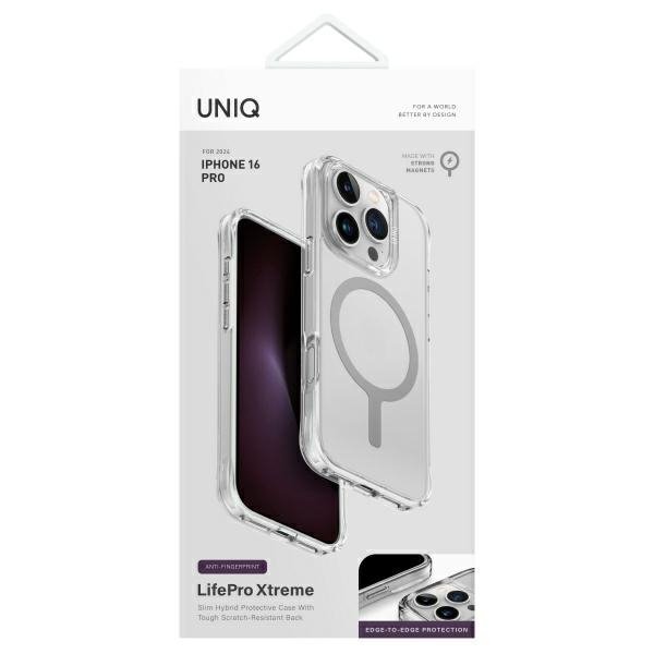UNIQ etui LifePro Xtreme iPhone 16 Pro 6.3&quot; Magclick charging przezroczysty/frost clear