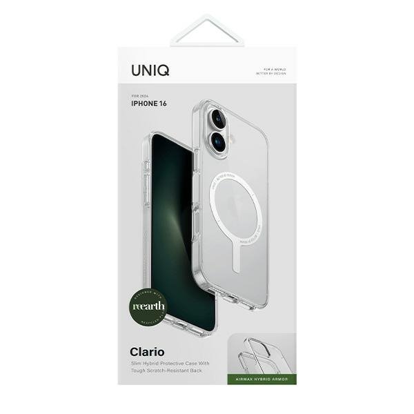UNIQ etui Clario iPhone 16 6.1&quot; Magclick Charging przeźroczysty/lucent clear