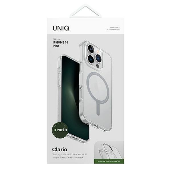 UNIQ etui Clario iPhone 16 Pro 6.3&quot; Magclick Charging przeźroczysty/lucent clear