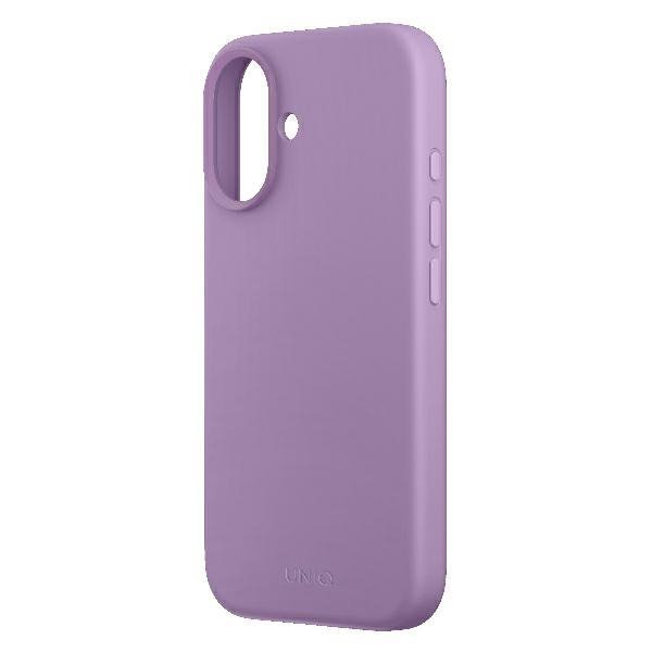 UNIQ etui Lino Hue iPhone 16 6.1&quot;Magclick Charging różowy/grape pink