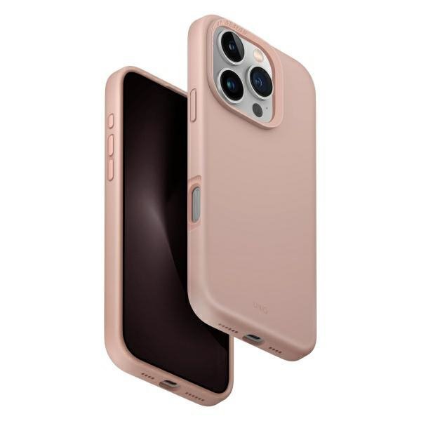 UNIQ etui Lino Hue iPhone 16 Pro 6.3&quot;Magclick Charging różowy/blush pink