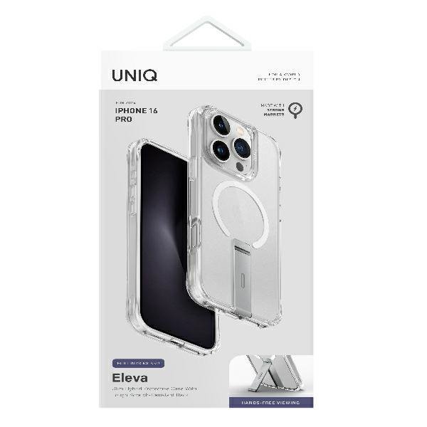 UNIQ etui Eleva with Vertica StandiPhone 16 Pro 6.3&quot; przeźroczysty/lucent clear