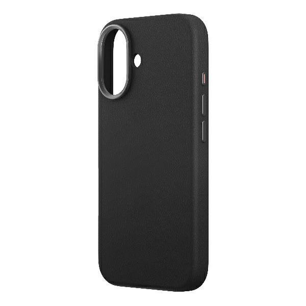Etui UNIQ Lyden do iPhone 16 – Skóra Ekologiczna – MagClick / MagSafe – Czarne
