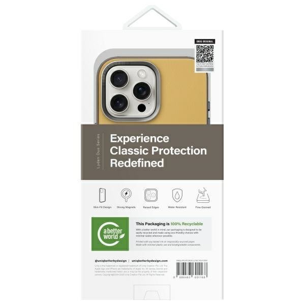 UNIQ etui Lyden DS iPhone 16 Pro Max 6.9&quot; Magclick Charging żółto-szary/yellow-grey