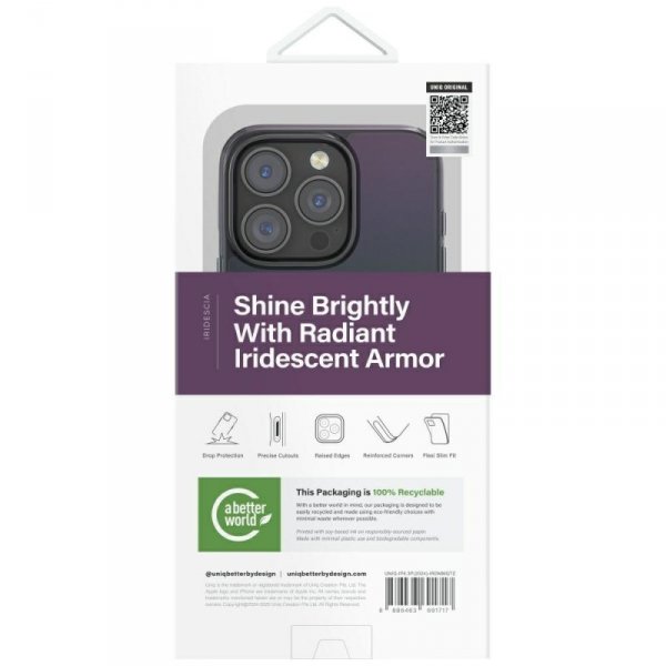 Etui UNIQ Iridescia do iPhone 16 Pro     Magclick Charging midnight
