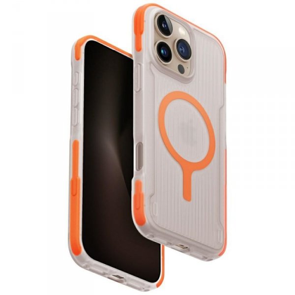 Etui UNIQ Combat Active do iPhone 16 Pro Max Magclick Charging pomarańczowy