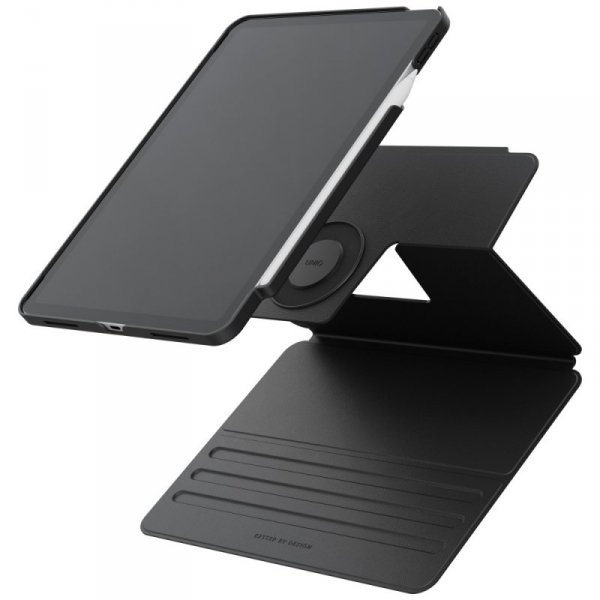 Etui UNIQ Rovus Snapmount Magnetic 360   Rotating Detachable do iPad Air 13" M2/M3 (2024/2025) czarny