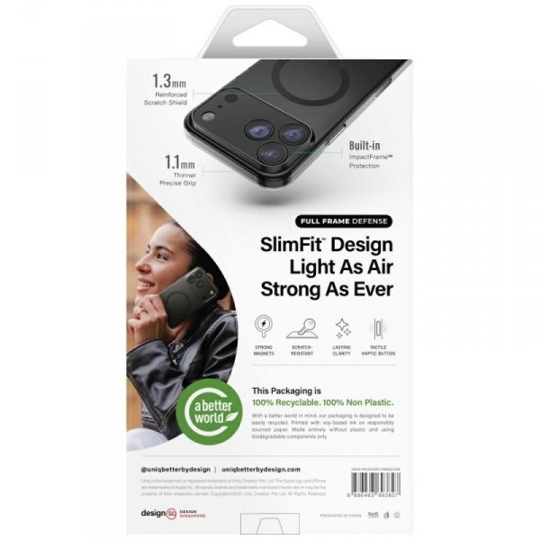 Etui UNIQ Airsuit do iPhone Air – Przezroczyste – MagClick MagSafe – Clear