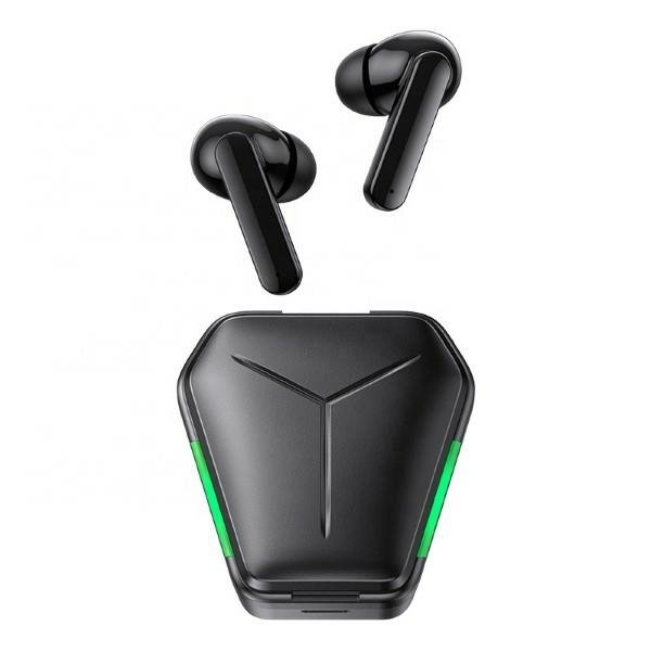 USAMS Słuchawki Bluetooth 5.0 TWS JY series Gaming earbuds bezprzewodowe czarny/black BHUJY01