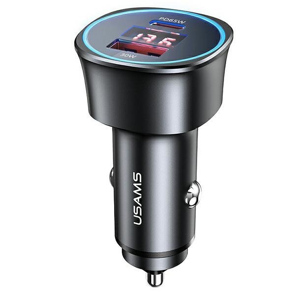 USAMS Ład. sam. 1xUSB+1xUSB-C C26 95W(only head) Fast Charge czarny/black CC146TC01 (US-CC146)