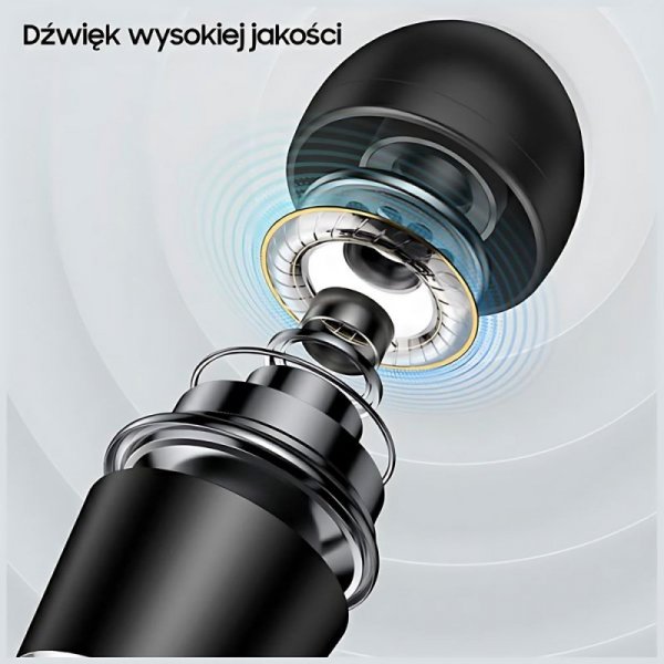 USAMS Słuchawki stereo EP-42 3,5 mmfor set 1szt. czarny/black SJ475HS01-1
