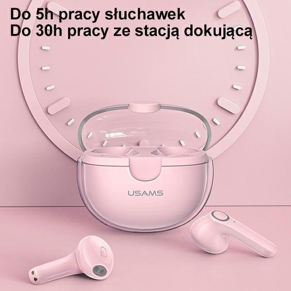 USAMS Słuchawki Bluetooth 5.1 TWS BUseries bezprzewodowe zielony/green BHUBU03