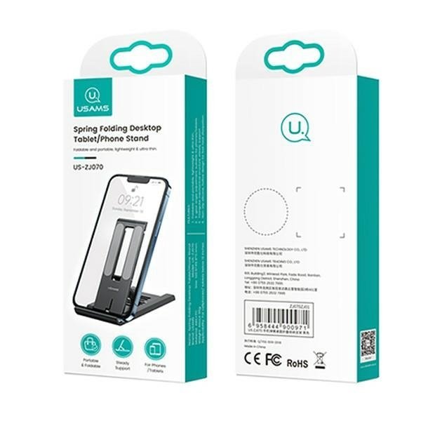 USAMS Uchwyt biurkowy na telefon/tabletczarny/black ZJ070ZJ01 (US-ZJ070)