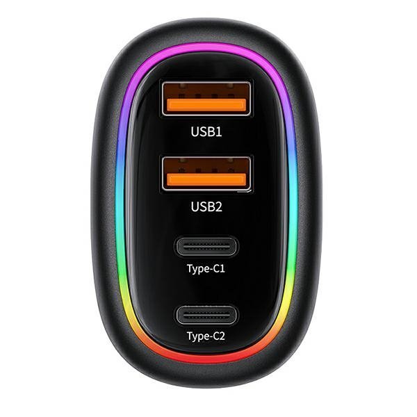 USAMS Ład. sam. 2xUSB-C 2xUSB-A C34 120WFast Charge niebieski/blue CC169CC01 (US-CC169)