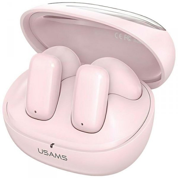 USAMS Słuchawki Bluetooth 5.3 TWSTD Series bezprzewodowe różowy/pink BHUTD03 (TD22)