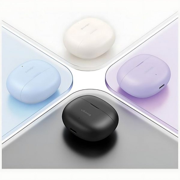 USAMS Słuchawki Bluetooth 5.3 TWSRhymbo Series bezprzewodowe czarny/black BHUYO01 (US-YO17)