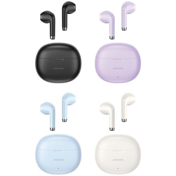 USAMS Słuchawki Bluetooth 5.3 TWSRhymbo Series bezprzewodowe niebieski/blue BHUYO03 (US-YO17)
