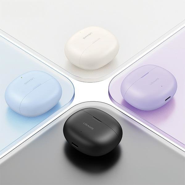 USAMS Słuchawki Bluetooth 5.3 TWSRhymbo Series bezprzewodowe niebieski/blue BHUYO03 (US-YO17)