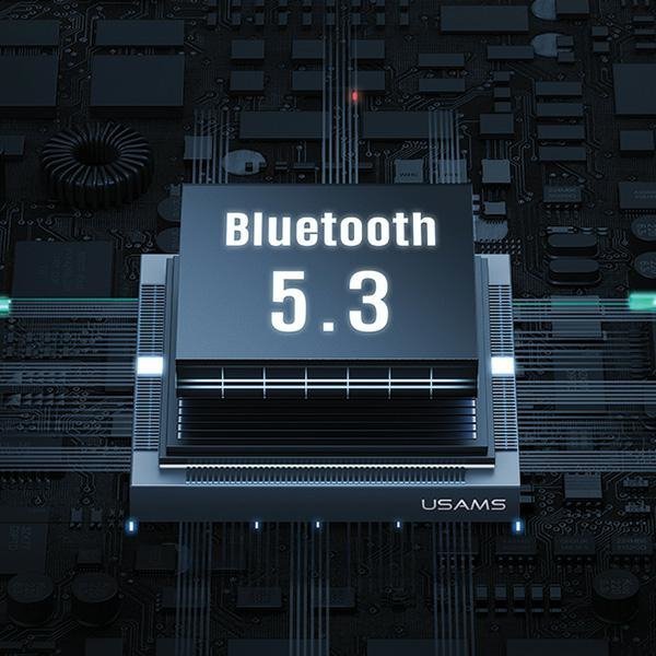 USAMS Słuchawki Bluetooth 5.3 TWSRhymbo Series bezprzewodowe niebieski/blue BHUYO03 (US-YO17)