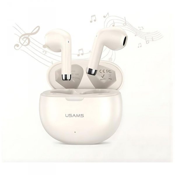 USAMS Słuchawki Bluetooth 5.3 TWSRhymbo Series bezprzewodowe fioletowy/purple BHUYO04 (US-YO17)
